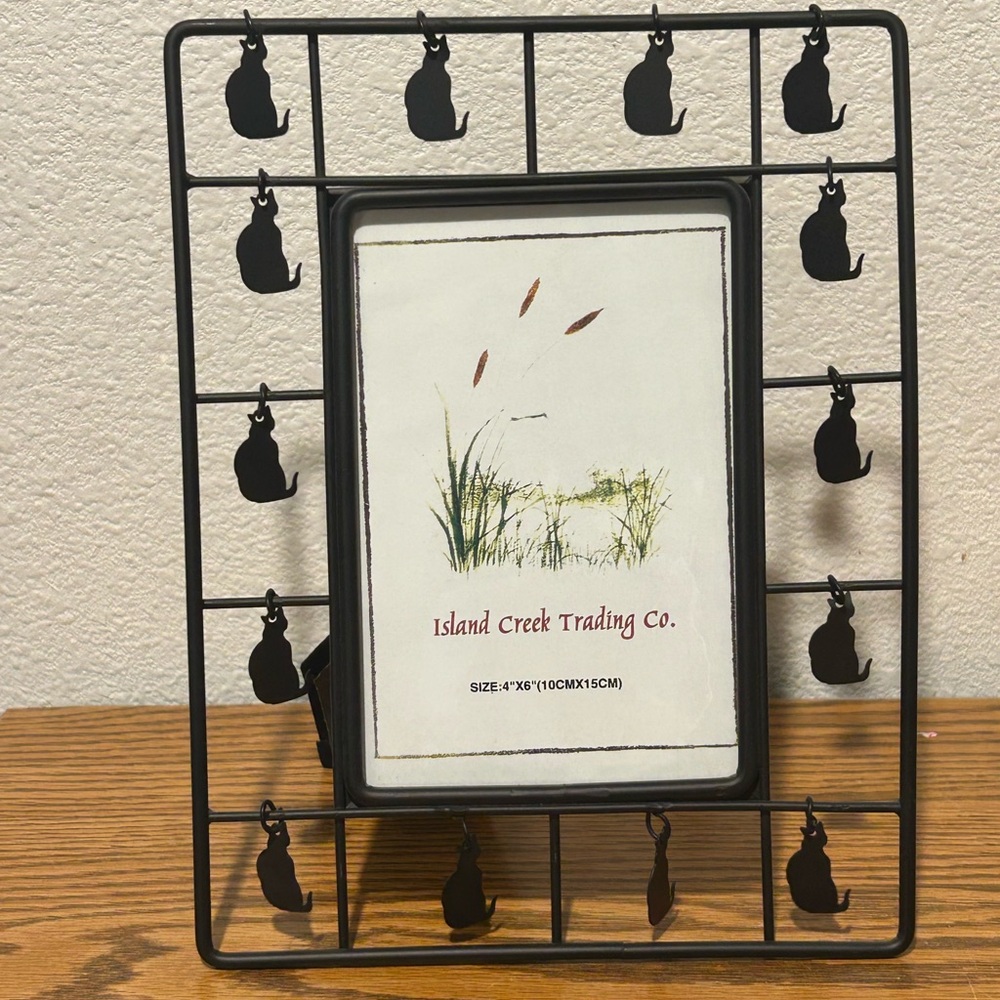Black Cat Picture Frame